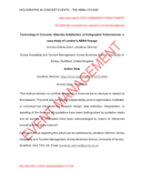 Technology in Concerts: Attendee Satisfaction of Holographic Performances- a case study of London’s ABBA Voyage