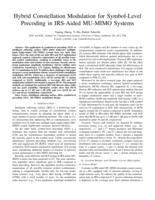 Hybrid Constellation Modulation for Symbol-Level Precoding in IRS-Aided MU-MIMO Systems
