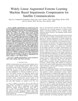 Widely Linear Augmented Extreme Learning Machine Based Impairments Compensation for Satellite Communications