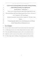 A Novel Framework integrating Resilient and Sustainable Urbanism for Designing Climate Resilient Sustainable Urban Neighbourhoods