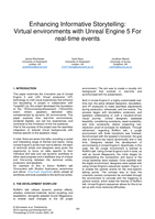 Enhancing Informative Storytelling: Virtual environments with Unreal Engine 5 For real-time events