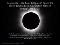 Re-creating Total Solar Eclipses in Space: the Moon-Enabled Sun Occultation Mission concept (MESOM)
