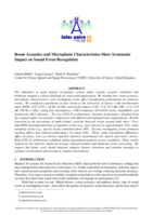 Room Acoustics and Microphone Characteristics Show Systematic Impact on Sound Event Recognition
