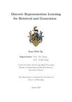 Discrete Representation Learning for Retrieval and Generation