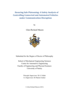 Ensuring Safe Platooning: A Safety Analysis of Controlling Connected and Automated Vehicles under Communication Disruption