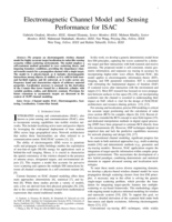 Electromagnetic Channel Model and Sensing Performance for ISAC