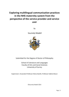 Exploring multilingual communication practices in the NHS maternity system from the perspective of the service provider and service user
