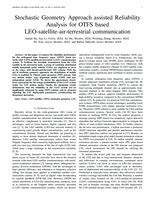 Stochastic Geometry Approach assisted Reliability Analysis for OTFS based LEO-satellite-air-terrestrial communication