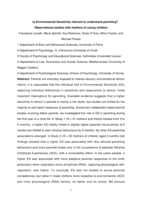 Is environmental sensitivity relevant to understand parenting? Observational studies with mothers of young children.