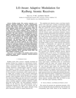 LO-Aware Adaptive Modulation for Rydberg Atomic Receivers