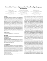 Hierarchical Feature Alignment for Gloss-Free Sign Language Translation