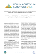 Spatial audio models' inventory to cover the attributes from the Spatial Audio Quality Inventory