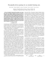 Perceptually-driven panning for an extended listening area