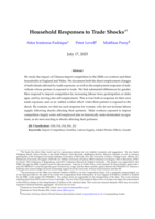 Household Responses to Trade Shocks