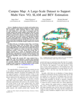Campus Map: A Large-Scale Dataset to Support Multi-View VO, SLAM and BEV Estimation