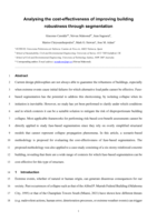 Analysing the cost-effectiveness of improving building robustness through segmentation