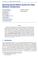 Boosting Camera Motion Control for Video Diffusion Transformers