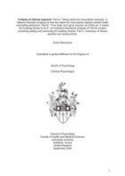 A thesis of clinical research:  Part A: Taking desire for muscularity seriously: a reflexive thematic analysis of how the desire for muscularity impacts mental health and eating behaviour; Part B: “Your body can’t grow muscle out of thin air. It needs the building blocks to do it”: an inductive framework analysis of TikTok content promoting eating and exercising for building muscle: Part C: Summary of clinical practice and assessments.