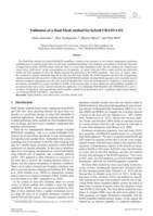 Validation of a Dual-Mesh method for hybrid URANS-LES