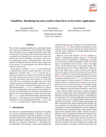 CloudFlow: Identifying Security-sensitive Data Flows in Serverless Applications
