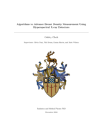 Algorithms to Advance Breast Density Measurement Using Hyperspectral X-ray Detectors