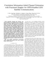 Correlation Information-Aided Channel Estimation with Fractional Doppler for OTFS-Enabled LEO Satellite Communications
