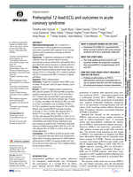 Prehospital 12-lead ECG and outcomes in acute coronary syndrome