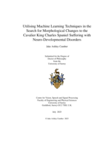 Utilising Machine Learning Techniques in the Search for Morphological Changes to the Cavalier King Charles Spaniel Suffering with Neuro-Developmental Disorders