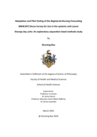 Adaptation and Pilot Testing of the Registered Nursing Forecasting  (RN4CAST) Nurse Survey for Use in the systemic anti-cancer therapy day units: An exploratory sequential mixed-methods study
