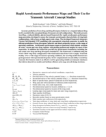Rapid Aerodynamic Performance Maps and Their Use for Transonic Aircraft Concept Studies
