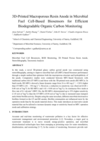 3D-Printed Macroporous Resin Anode in Microbial Fuel Cell-Based Biosensors for Efficient Biodegradable Organic Carbon Monitoring
