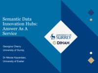 Semantic Data Innovation Hubs: Answer As A Service