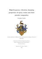 High-frequency vibration damping properties of epoxy resins and their powder composites