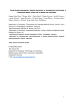 Cocoa flavanols alleviate early diastolic dysfunction by decreasing left atrial volume in a randomized double blinded trial in healthy older individuals