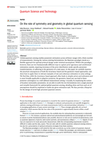 On the role of symmetry and geometry in global quantum sensing