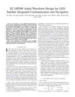 ZC-OFDM-Aided Waveform Design for LEO Satellite Integrated Communication and Navigation