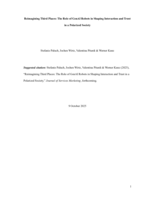 Reimagining Third Places: The Role of GenAI Robots in Shaping Interaction and Trust in a Polarized Society