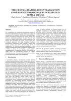 The Centralization-Decentralization Governance Paradox of Blockchain in Supply Chains