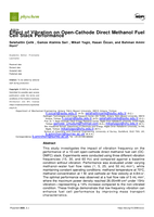 Effect of Vibration on Open-Cathode Direct Methanol Fuel Cell Stack Performance
