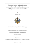 Characterisation and prediction of sonochemical and sono(chemi)luminescent activity under parametric variation
