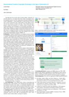 Decentralized Creative Copyright Exchange in the Age of Generative AI