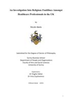 An investigation Into religious faultlines amongst healthcare professionals in the UK