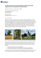 Counting birds and bees: promoting wellbeing of older people through engagement with co-developed nature-based activities