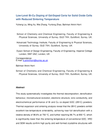 Low-level Bi Cu doping of Gd-doped ceria for solid oxide cells with reduced sintering temperature