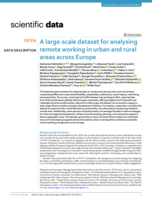A large-scale dataset for analysing remote working in urban and rural areas across Europe