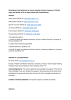 Development and testing of an owner-reported outcome measure of clinical signs and quality of life in dogs treated with chemotherapy