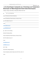 Li-Co Dual‐Doped Ceria‐Based Composite as a Promising Low‐Temperature Electrolyte for Metal‐Supported Solid Oxide Electrolyzers