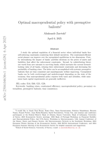 Optimal macroprudential policy with preemptive bailouts