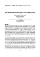 Non-linear composite response of steel-timber floors