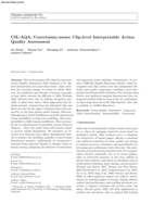 UIL-AQA: Uncertainty-aware Clip-level Interpretable Action Quality Assessment